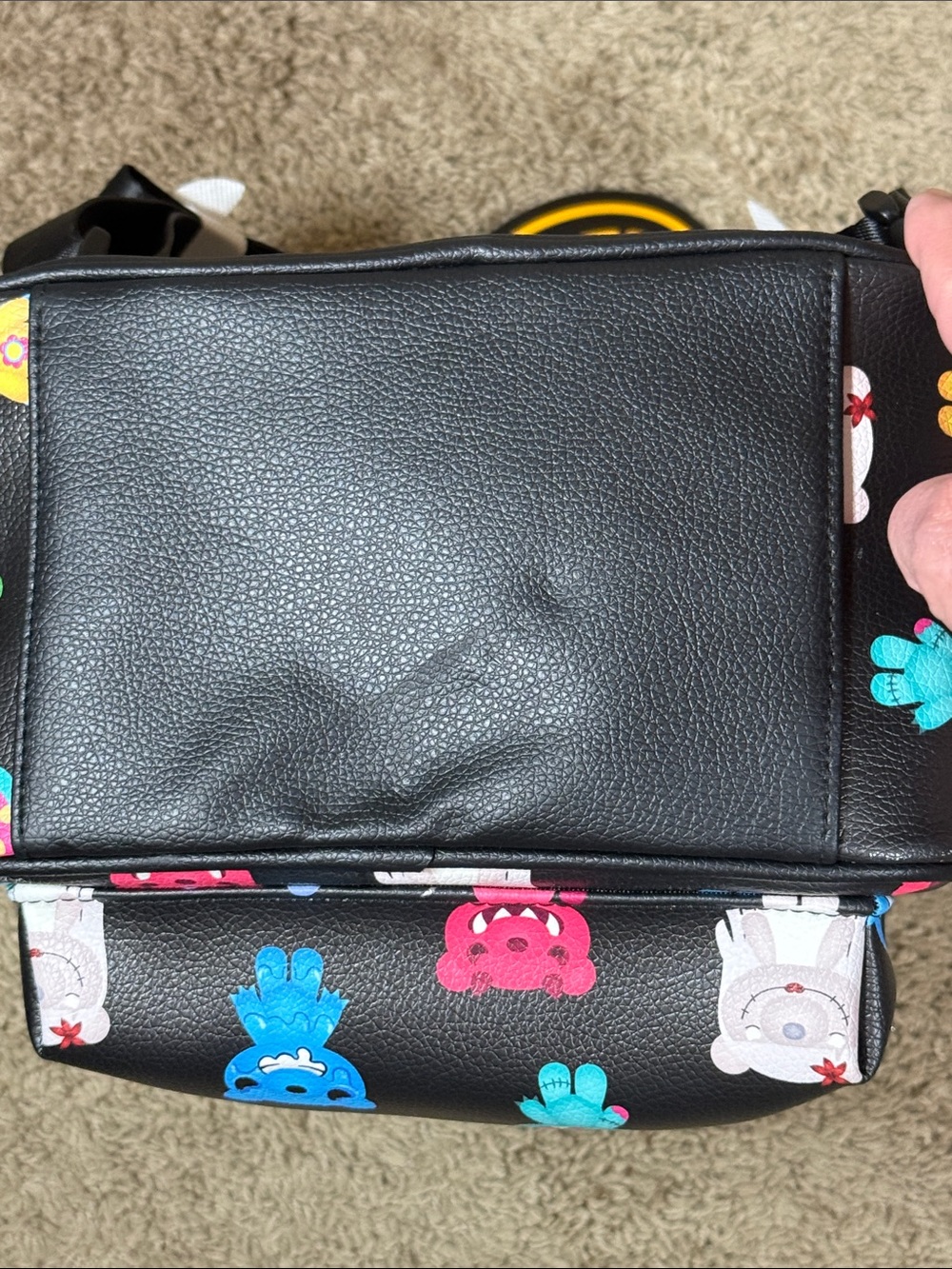 Clair’s Deddy Bears Black Rainbow Bears Mini Backpack SKU1510 - Picture 8 of 11